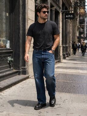 Faconnable Jeans Mens Blue Denim Dark Wash Sz 36 R